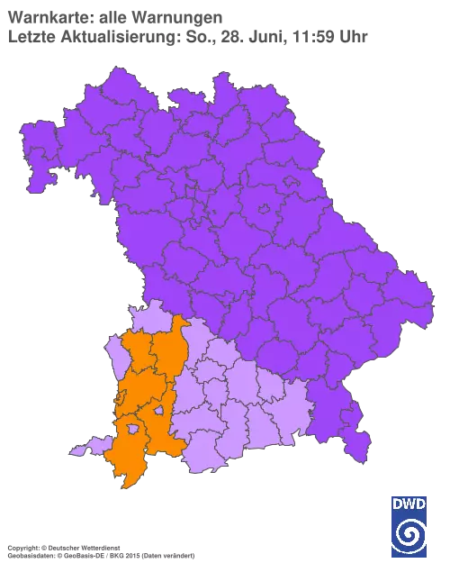 Aktuelle Wetterwarnungen für %region%